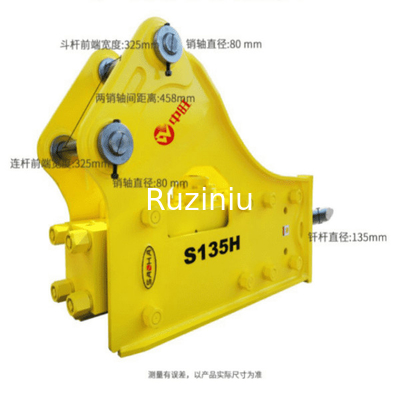 135 tipo triangolare pungente di Rod Hydraulic Crushing Hammer SYB80 per SY195/205/SY215