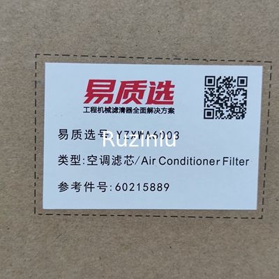 Condizionamento d'aria dell'elemento filtrante 60215889 per Sany SY55/SY60/SY65